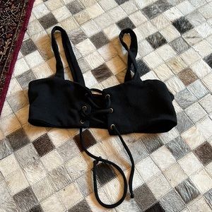 Black bikini top